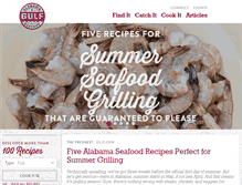 Tablet Screenshot of eatalabamaseafood.com